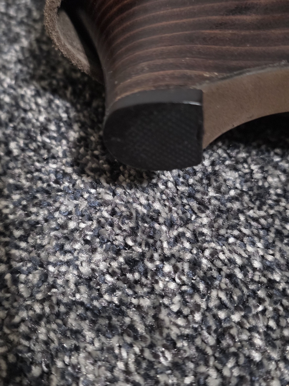 Brown Suede Mid-Calf Boots with Buckle Detail - Picture 4 of 4